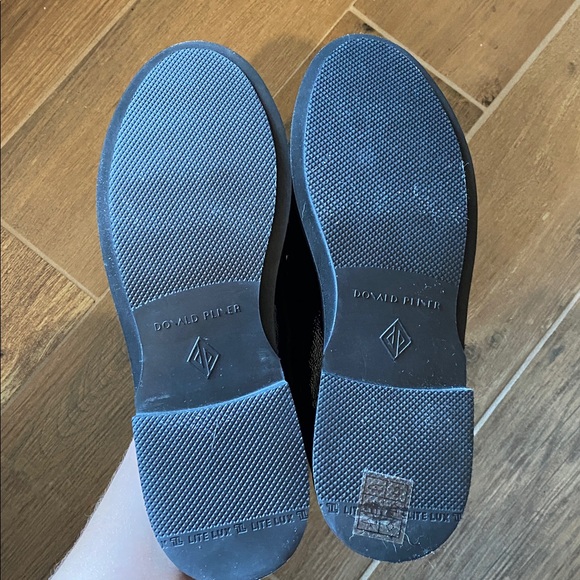 Donald J. Pliner | Lomma loafers in black crinkle patent